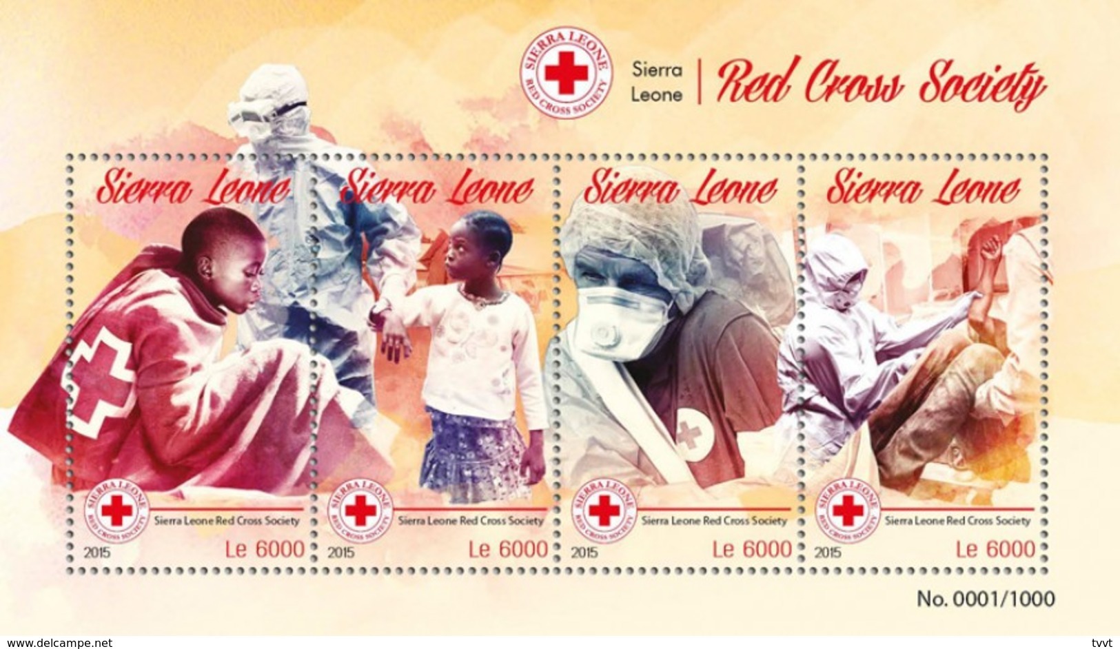 Sierra Leone 2015. [srl15618] Red Cross (s\s+bl) - Croix-Rouge
