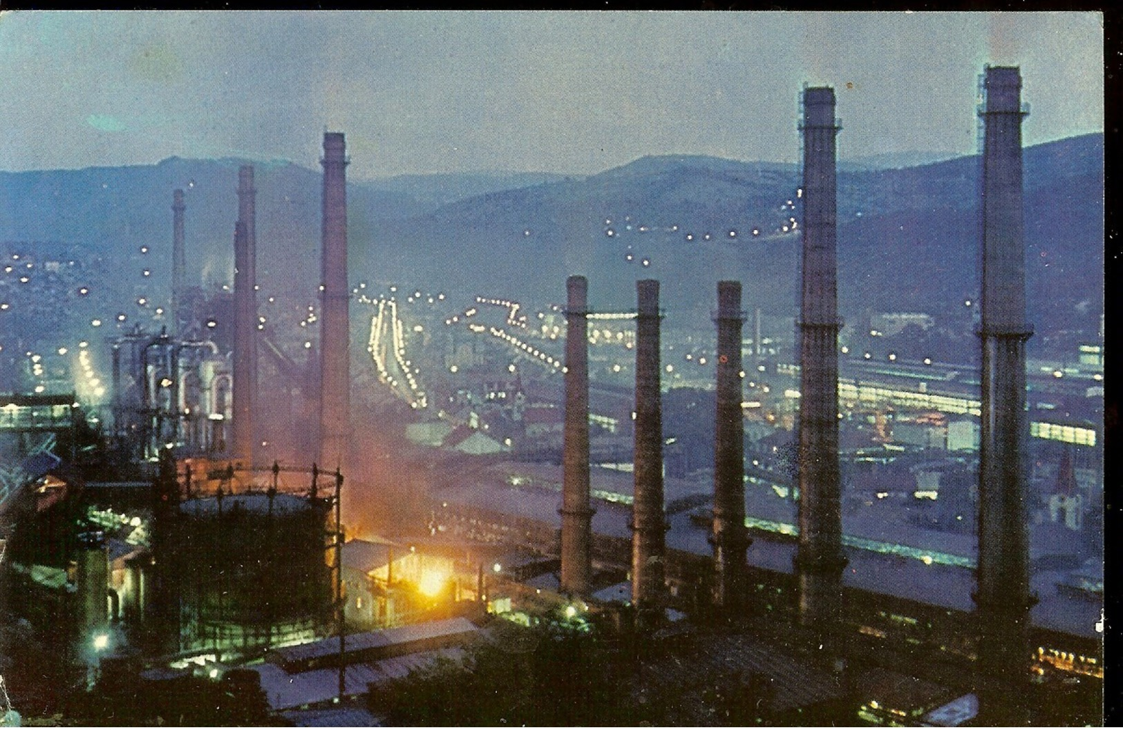 Postcard, Romania, Resita, Night View, Used 1978 - Romania