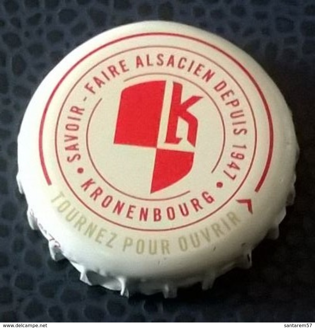 France Capsule Bière Beer Crown Cap Kronenbourg Savoir Faire Alsacien Depuis 1947 - Bière