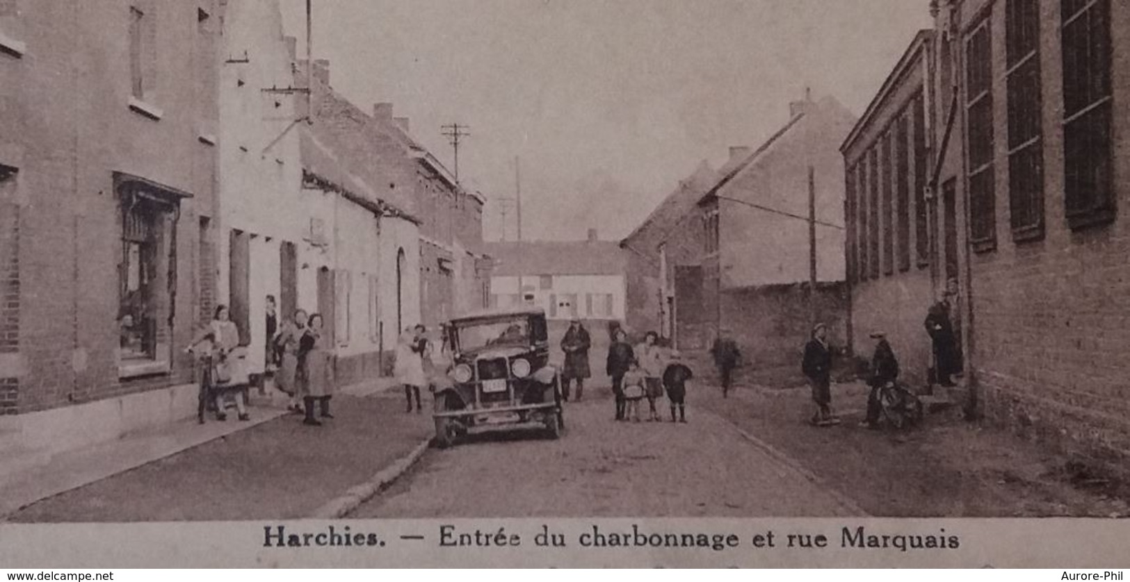 Harchies Entrée Du Charbonnage Et Rue Marquais - Bernissart