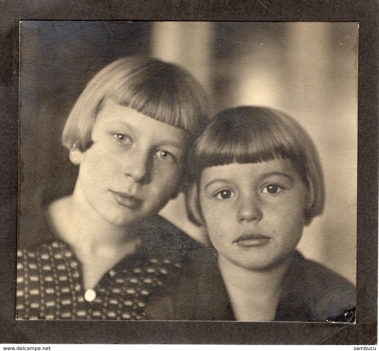 Großes Foto Studiofoto Mit 2 Kindern Ca 1950 - Ohne Zuordnung