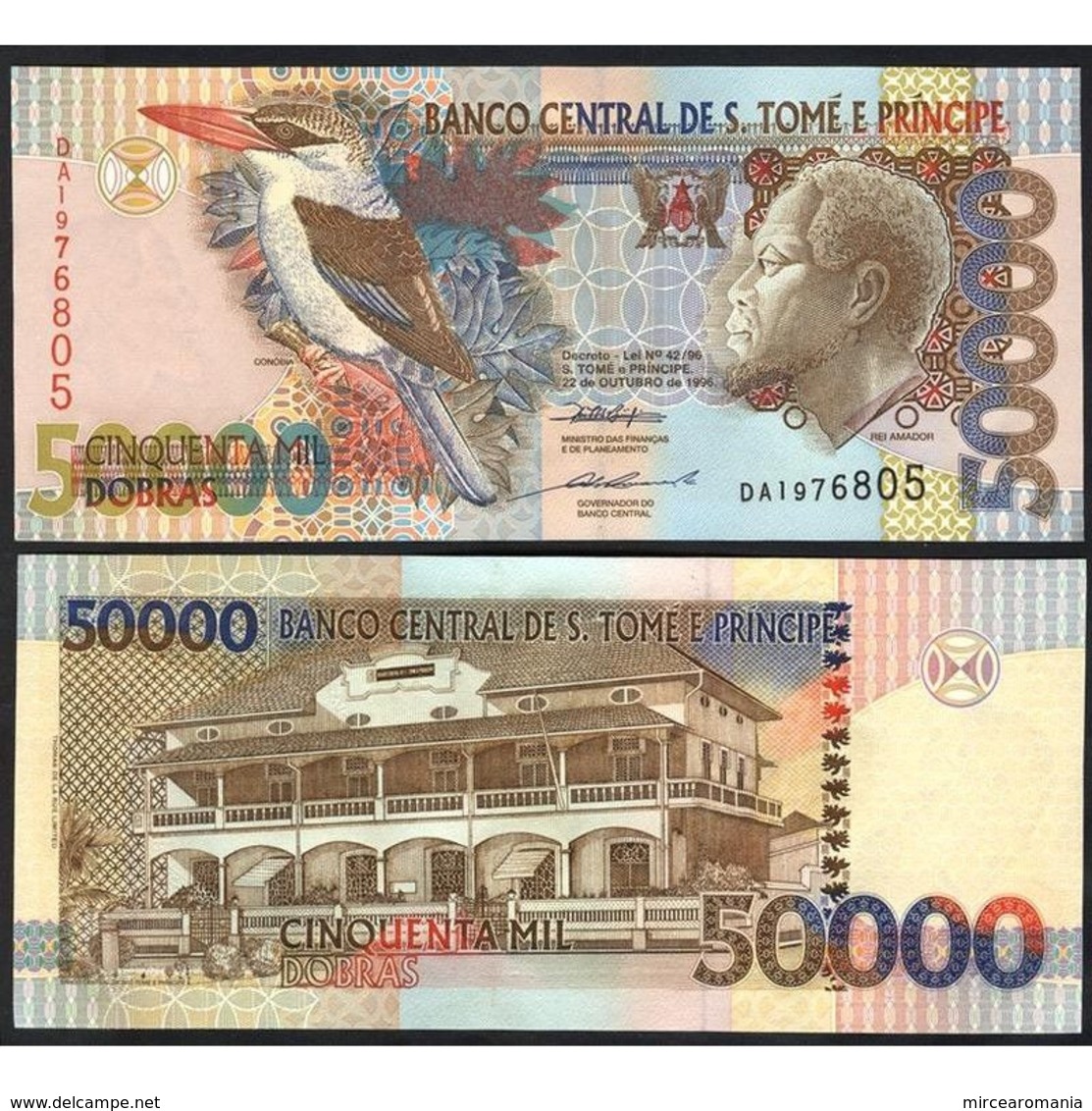 SAINT THOMAS AND PRINCE –50 000 –DOBRAS–1996 –UNC - Sao Tomé Et Principe