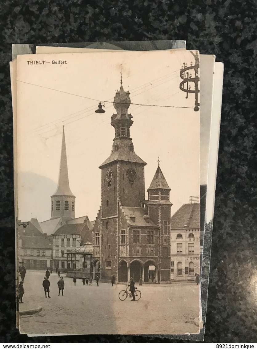 Thielt Tielt  Beffroi - Geanimeerd Photo Van Maele - Gelopen +/- 1900 - Tielt