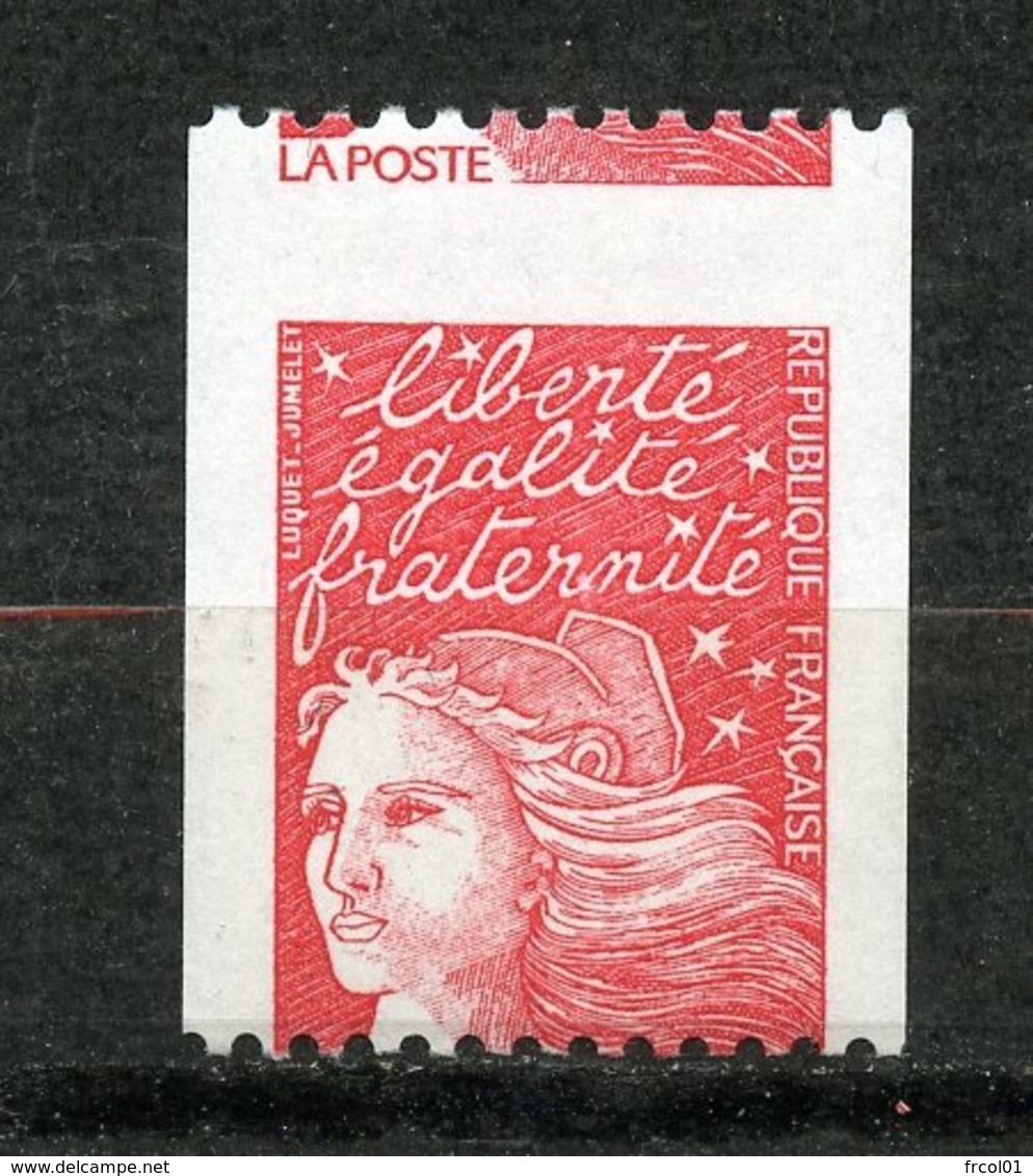 France, Spink/Maury, 3086IId**, Marianne Du 14 Juillet TVP Rouge La Poste Roulette Piquage à Cheval N° Rouge, MNH - Neufs