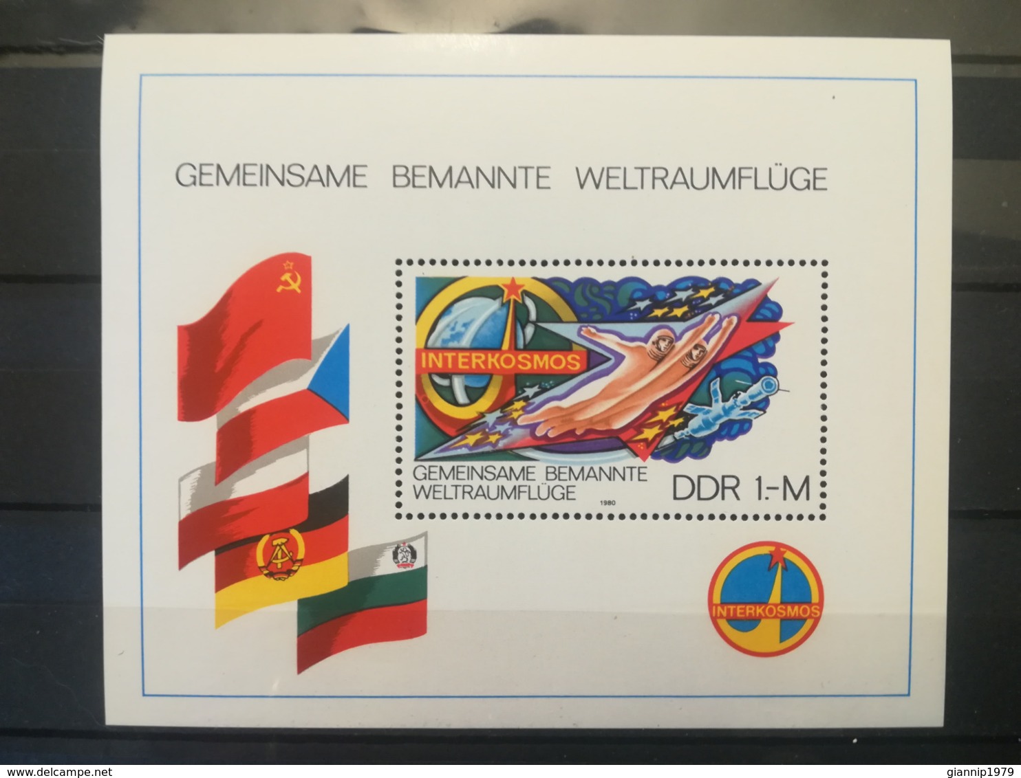 FRANCOBOLLI STAMPS GERMANIA DEUTSCHE DDR 1980 MNH** NUOVI BLOCCO SPACE TRAVEL VIAGGI SPAZIALI GERMANY - Nuovi