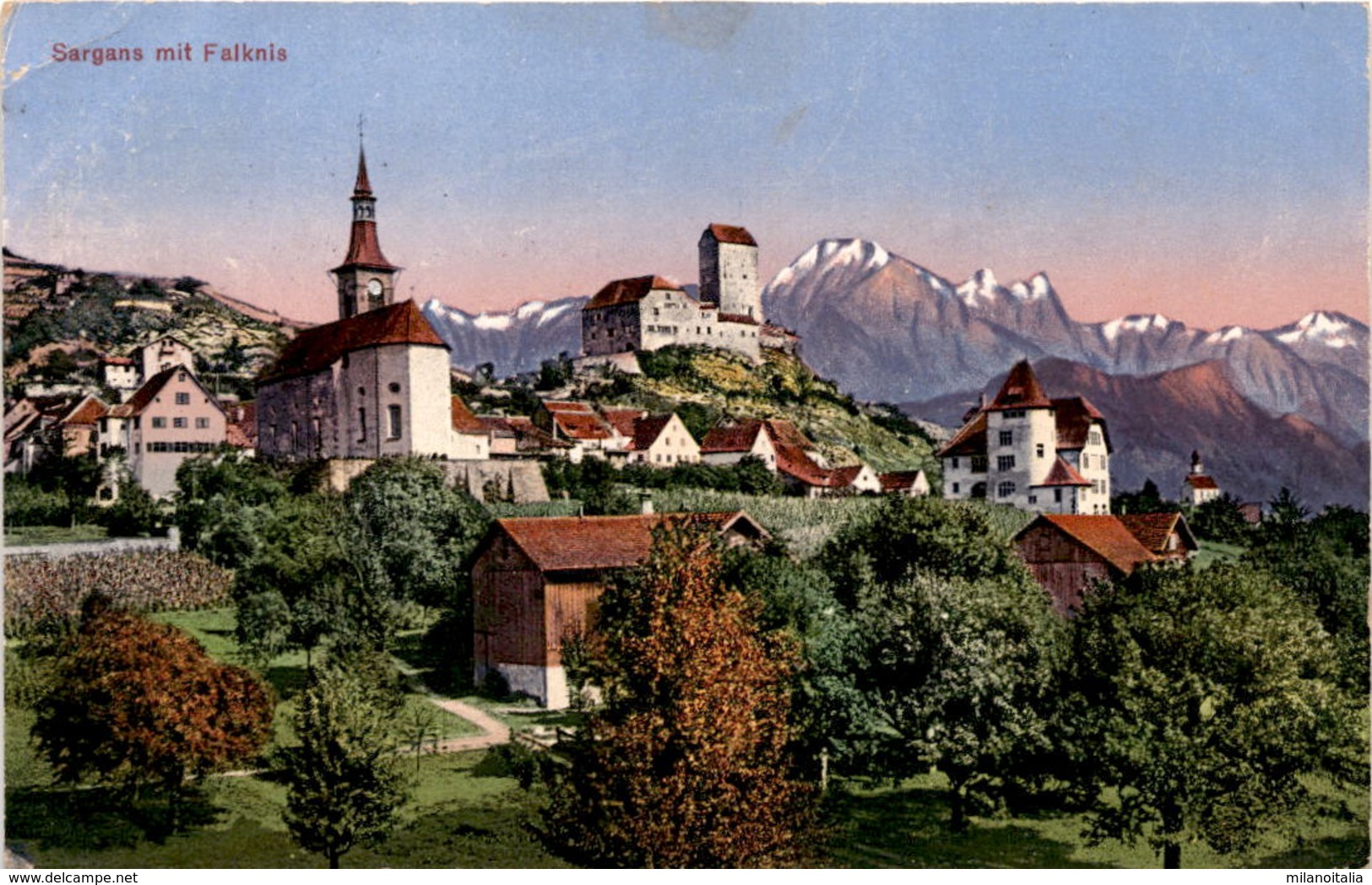 Sargans Mit Falknis (01146) - Sargans