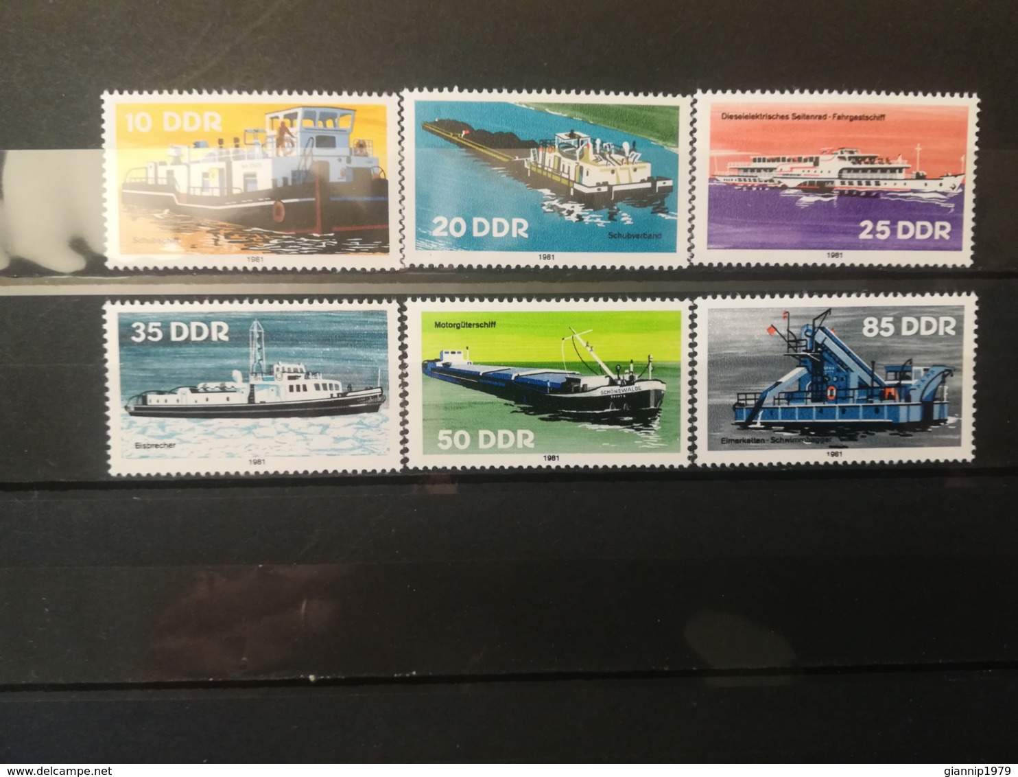 FRANCOBOLLI STAMPS GERMANIA DEUTSCHE DDR 1981 MNH** NUOVI SERIE COMPLETA RIVER CRAFTS GERMANY - Ungebraucht