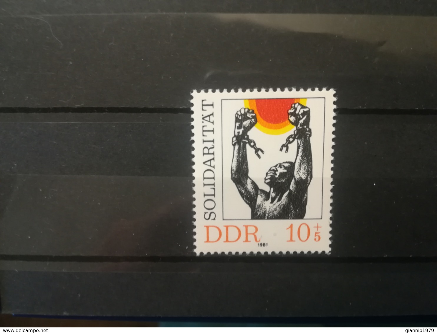 FRANCOBOLLI STAMPS GERMANIA DEUTSCHE DDR 1981 MNH** NUOVI SOLIDARIETA' SOLIDARIETY GERMANY - Nuovi