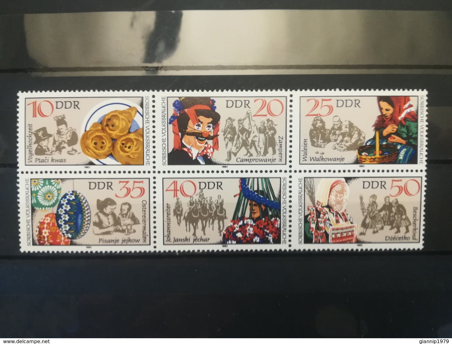 FRANCOBOLLI STAMPS GERMANIA DEUTSCHE DDR 1982 MNH** NUOVI SERIE COMPLETA BLOCCO SORBIAN FOLKTALES GERMANY - Nuovi