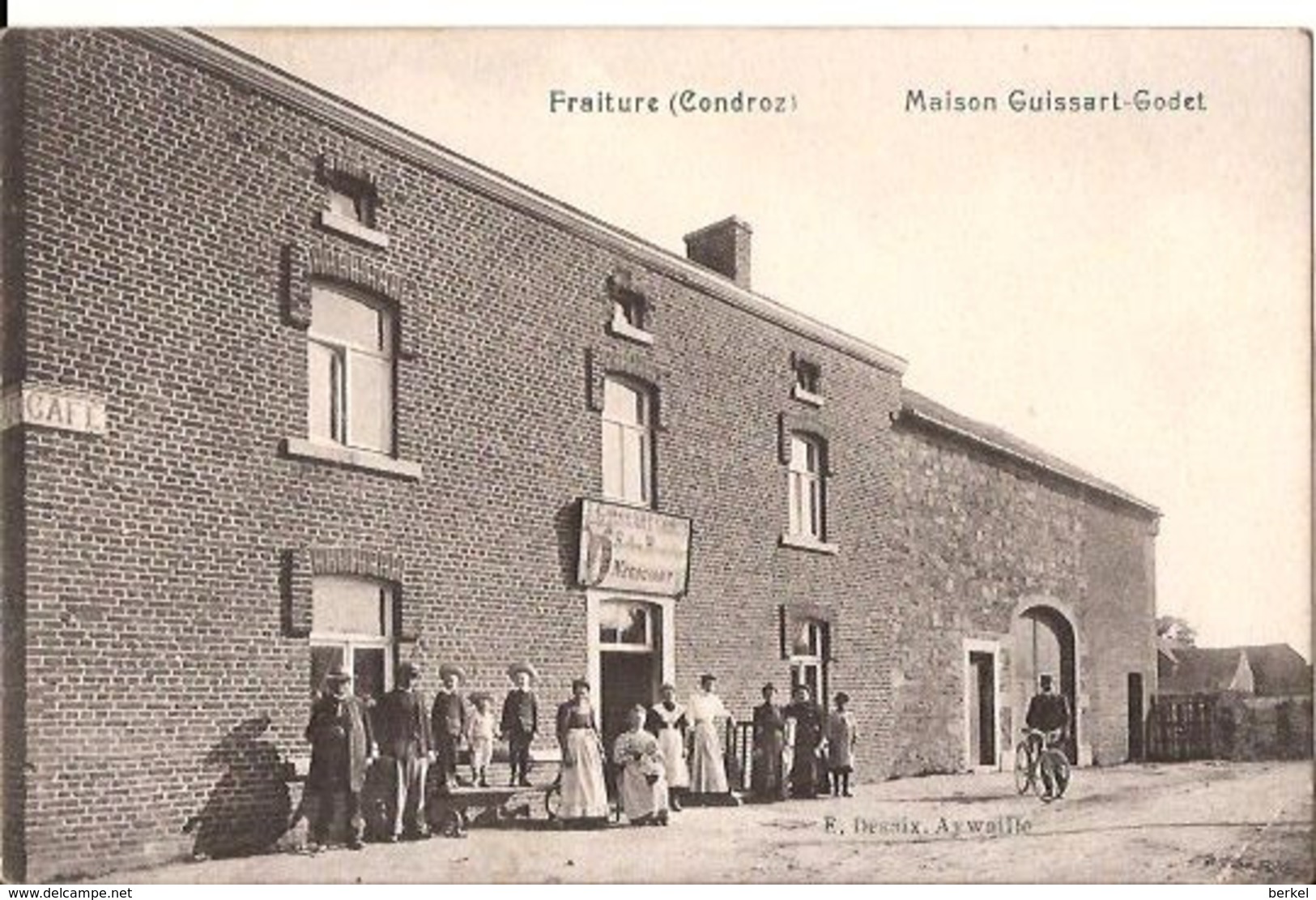 FRAITURE (CONDROZ) MAISON GUISSART GODET 1913  FRITURE 6/387 D3 - Tinlot