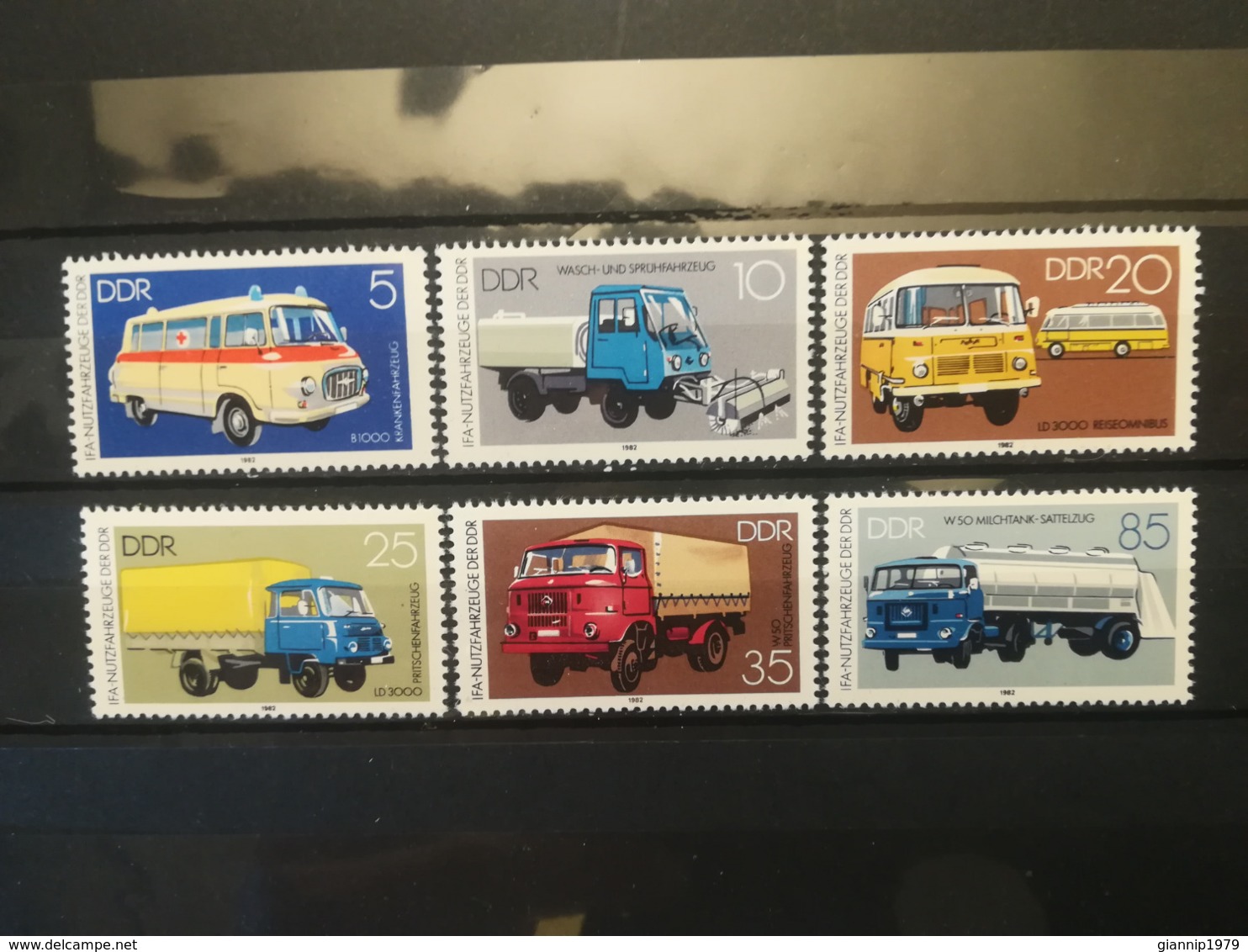 FRANCOBOLLI STAMPS GERMANIA DEUTSCHE DDR 1982 MNH** NUOVI SERIE COMPLETA VEICOLI VEHICLES GERMANY - Nuovi