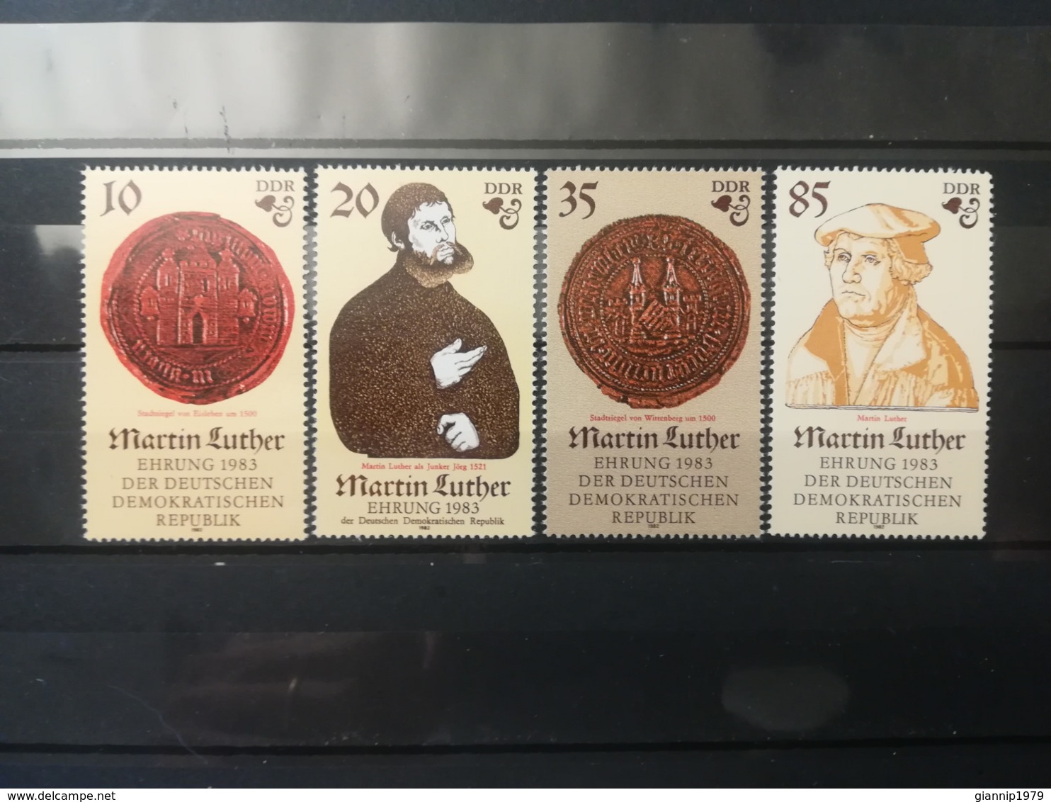 FRANCOBOLLI STAMPS GERMANIA DEUTSCHE DDR 1982 MNH** NUOVI SERIE COMPLETA 500 ANNI MARTIN LUTHER GERMANY - Nuovi