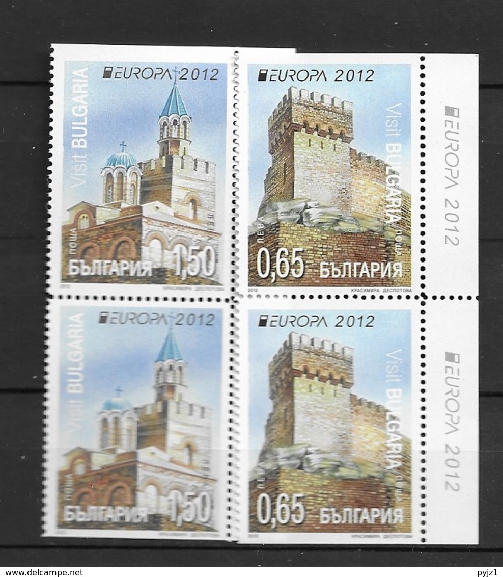 2012 MNH Bulgaria, From Booklets, Postfris** - 2012