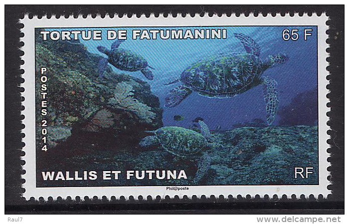 Wallis Et Futuna 2014 - Faune, Tortue De Fatumanini - 1 Val Neufs // Mnh - Neufs
