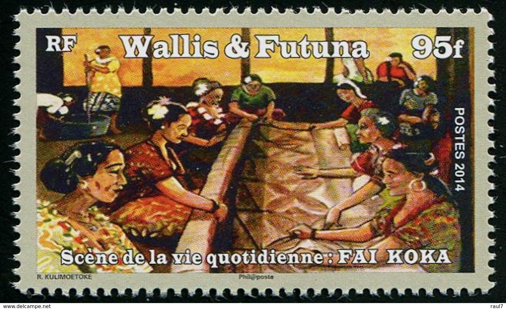 Wallis Et Futuna 2014 - Scène De La Vie Quotidienne Fai Koka - 1 Val Neufs // Mnh - Nuevos