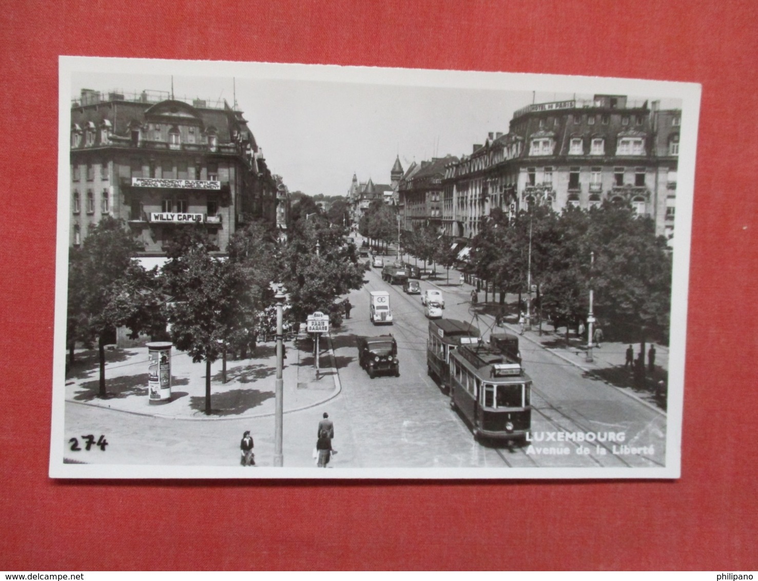 Luxembourg > Luxemburg - Town  Street With Trolley  RPPC   Ref   3601 - Luxemburg - Town