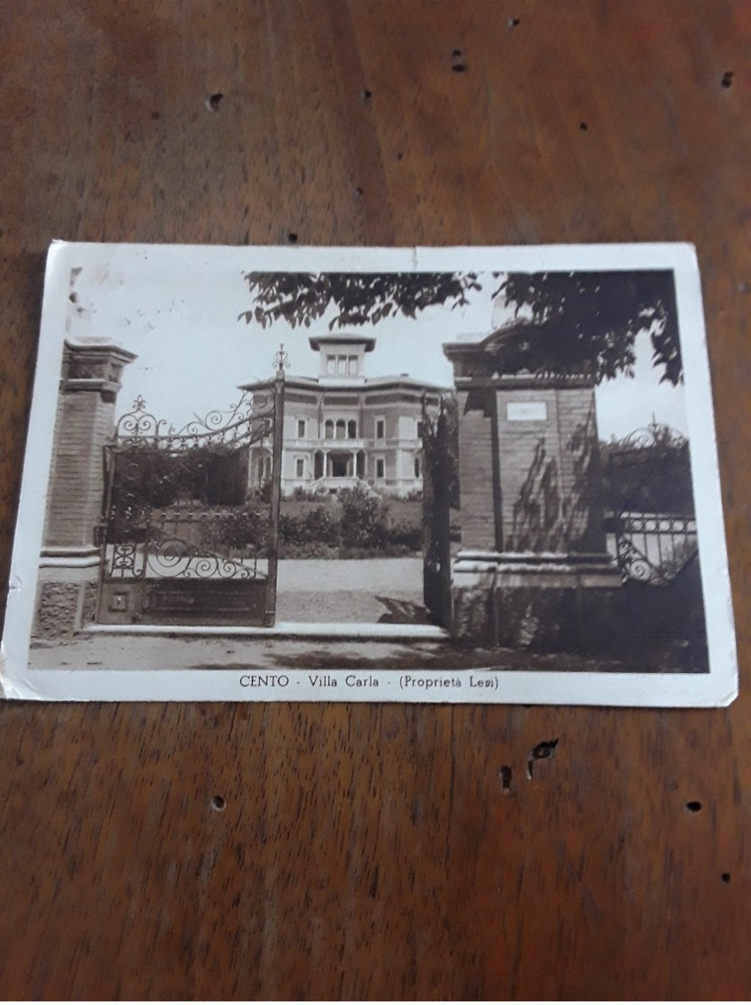 Cartolina Postale 1935, Cento, Villa Carla Proprietà Levi - Ferrara