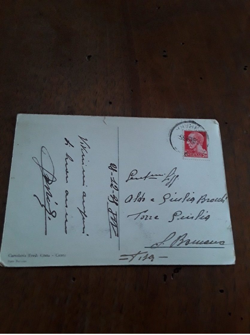 Cartolina Postale 1935, Cento, Villa Carla Proprietà Levi - Ferrara