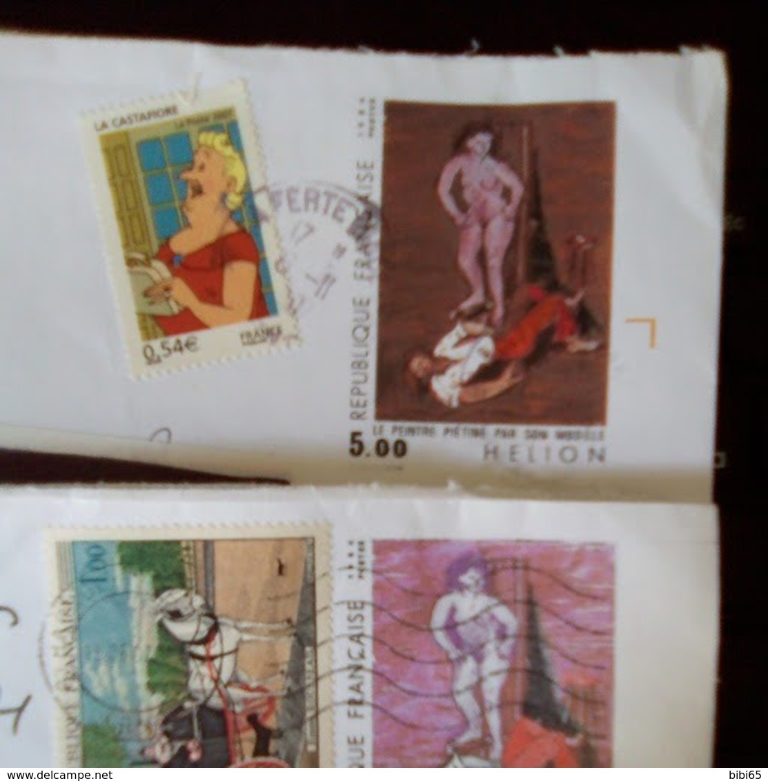 VARIETE DE COULEURS SUR PAP HELION - Used Stamps