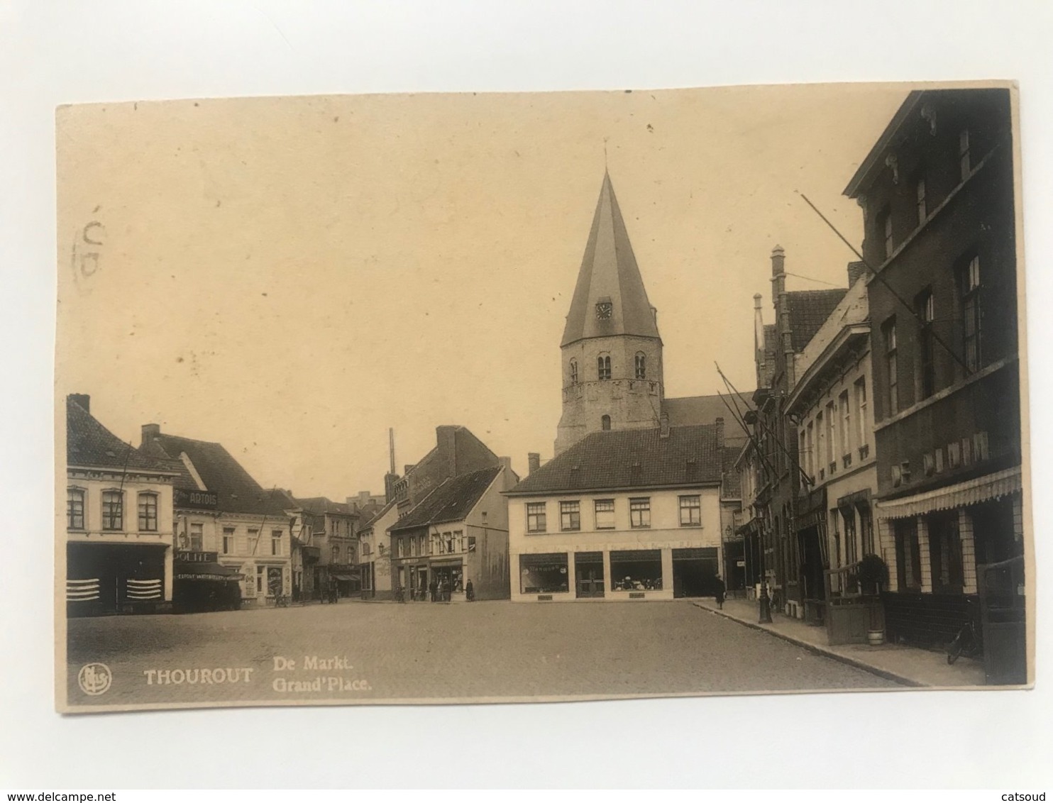 Carte Postale Ancienne (1945) THOUROUT De Markt - Grand'Place - Torhout