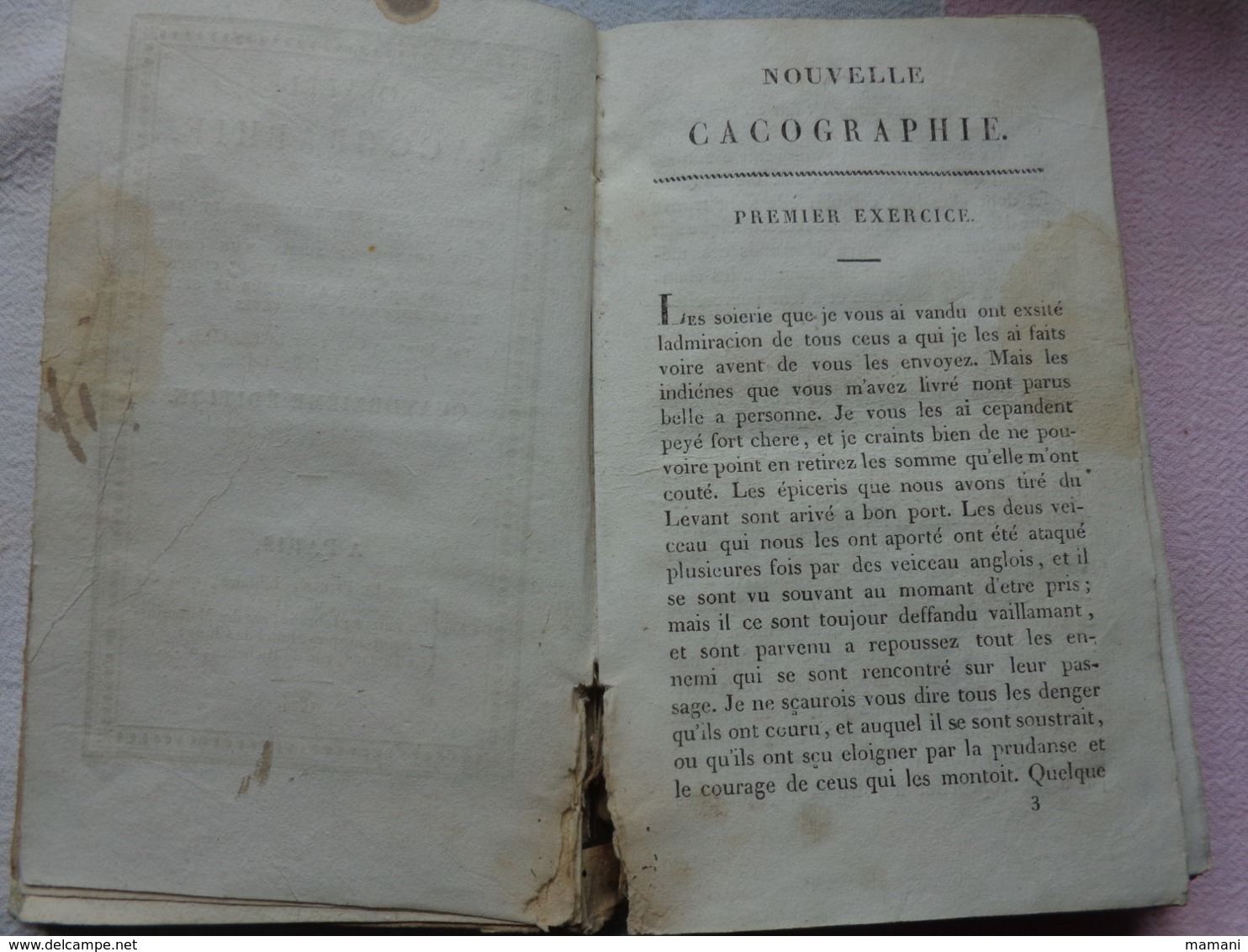 Nouvelle Cacographie 24 Eme Edition En 1824 -par Charles Constant Letellier - 1801-1900