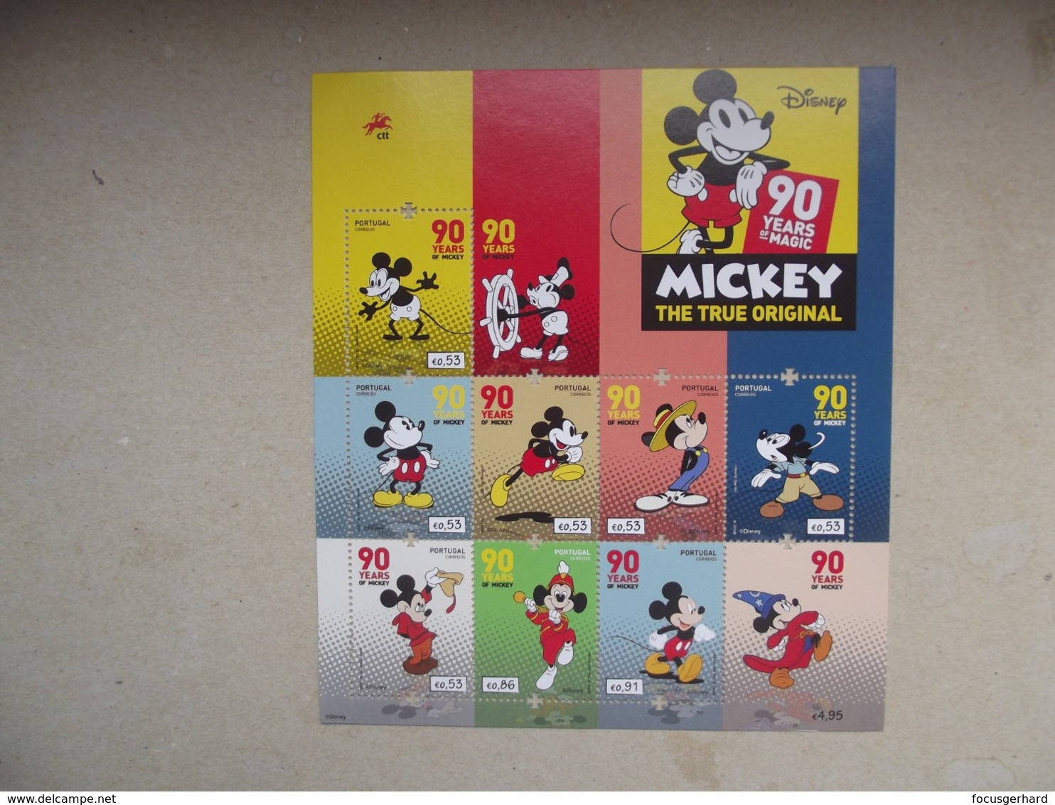 Portugal     90 Jahre Micky Maus    2018    ** - Disney