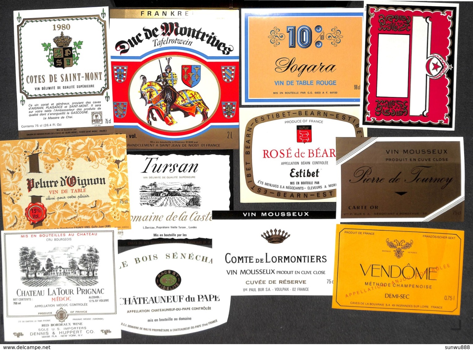 Petit trésor !!!  + de 650 étiquettes majorité VINS mais aussi Whisky Porto Liqueur Champagne Bonne chasse !