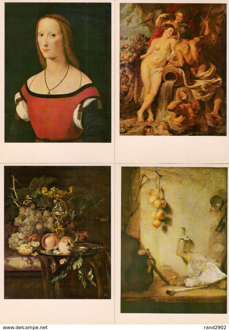 Western European Painting The Hermitage Postcards Set 16 Pcs + Folder USSR 1980 - 5 - 99 Karten