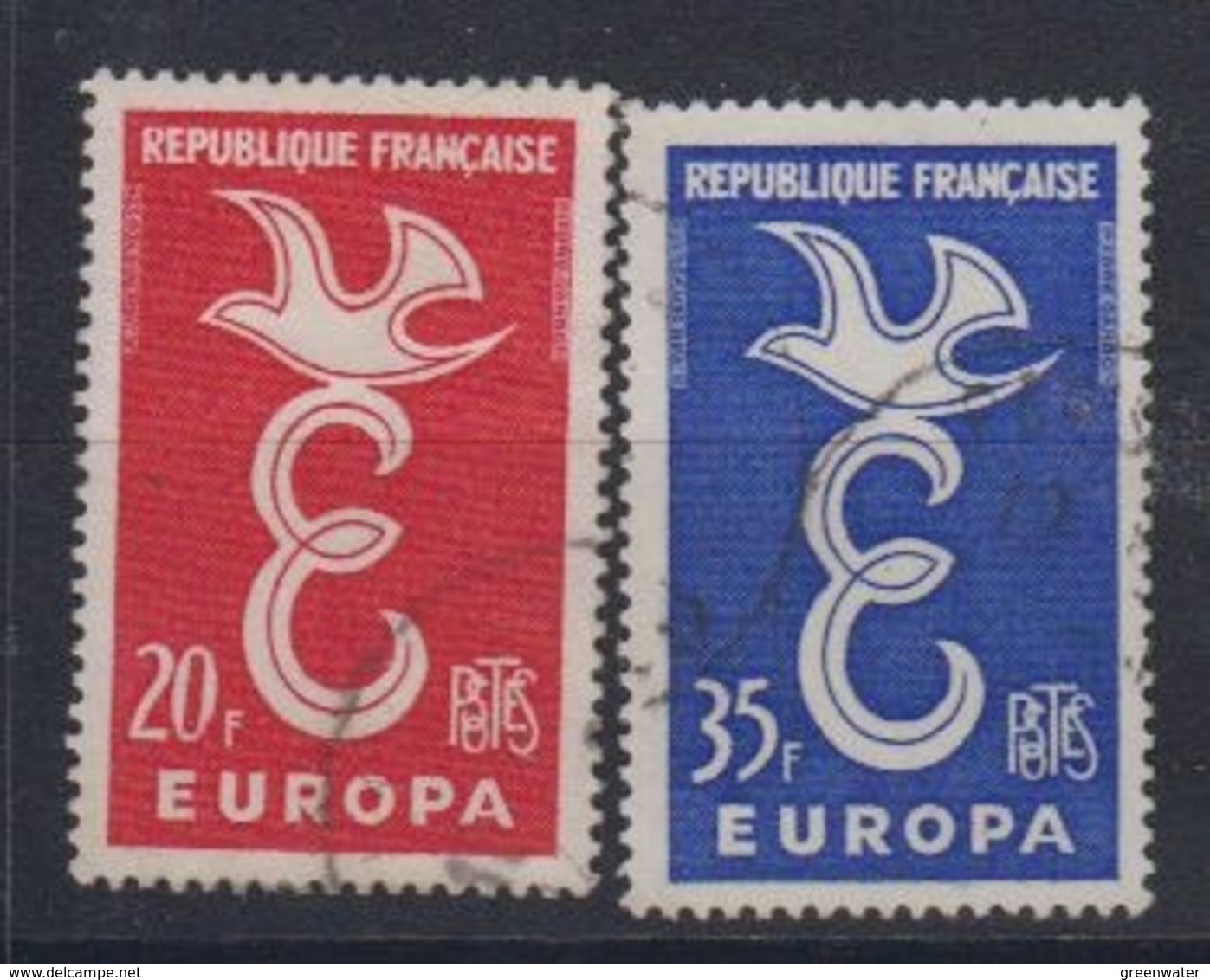Europa Cept 1958 France 2v Used (44627) - 1958