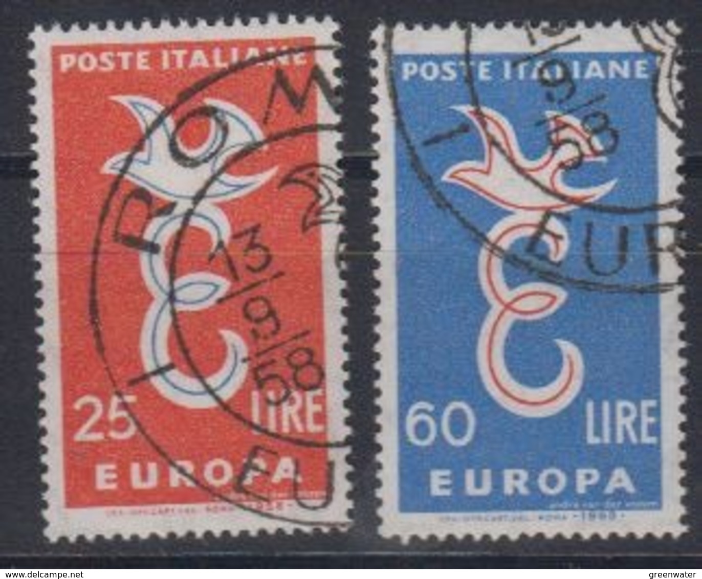 Europa Cept 1958 Italy 2v Used (44627C) - 1958