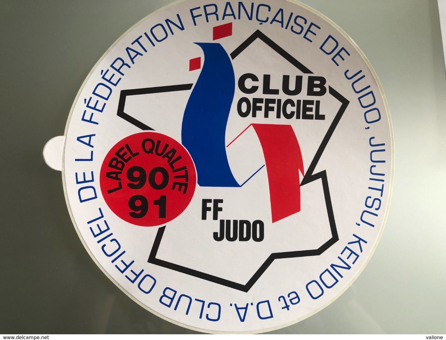 Autocollant Judo FFJDA Label - Sports De Combat