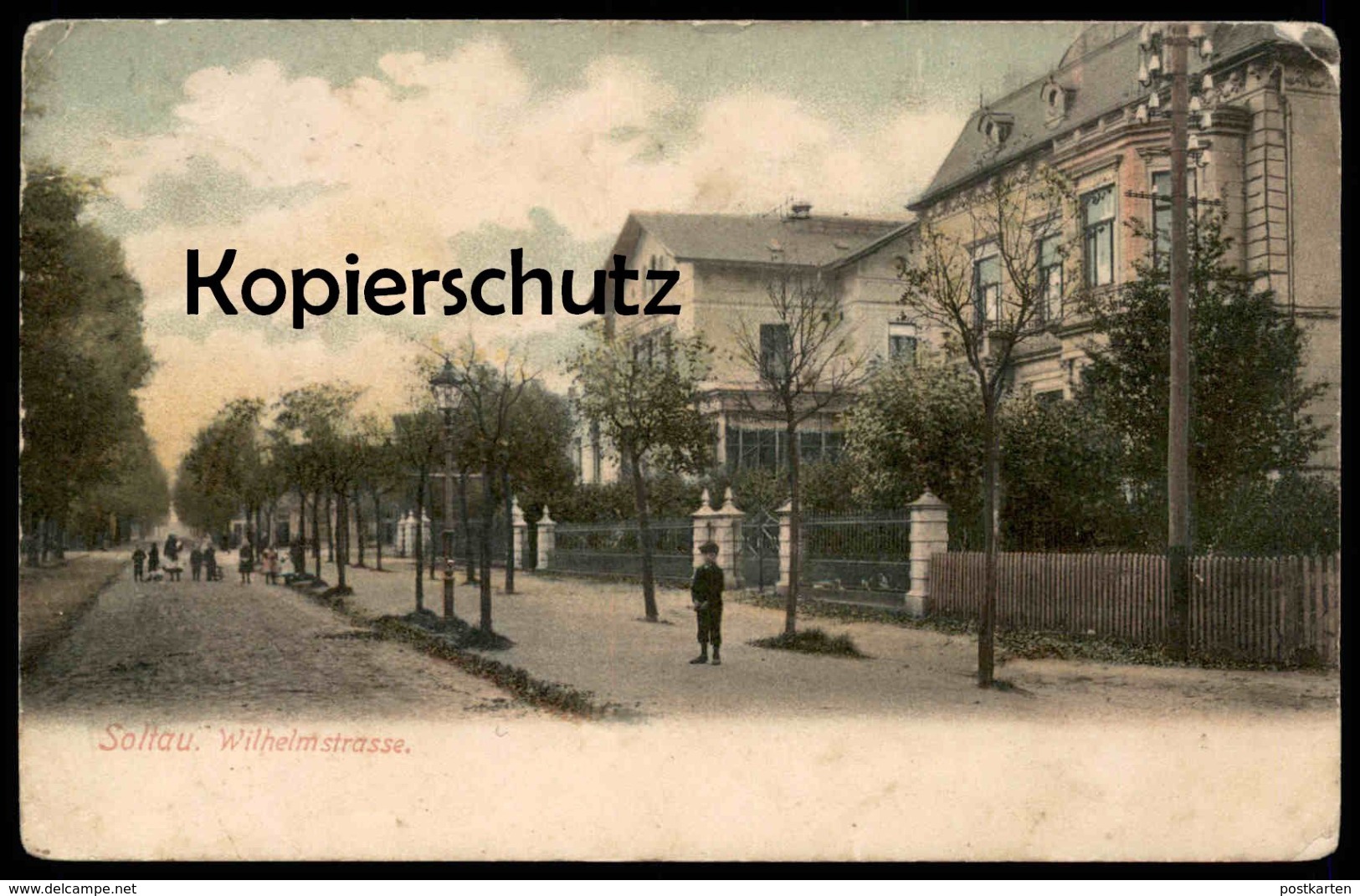 ALTE POSTKARTE SOLTAU WILHELMSTRASSE 1905 Ansichtskarte Postcard AK Cpa - Soltau