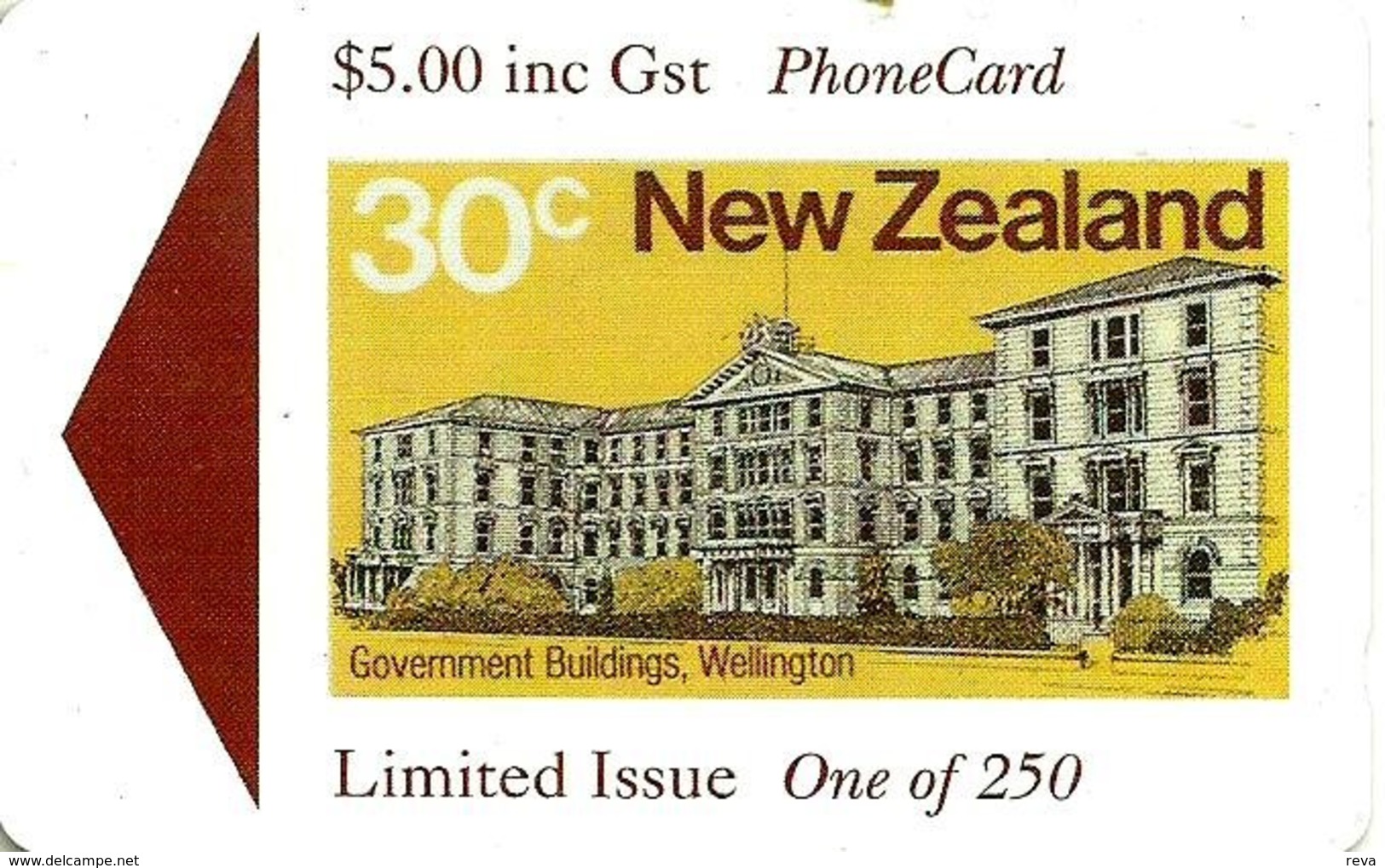 NEW ZEALAND $5 BUILDING 30 CENTS STAMP 250 ONLY !!  MINT GPT READ DESCRIPTION !! - New Zealand
