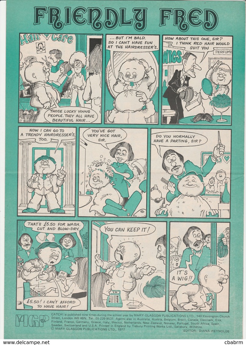 Revue CATCH 3 En Anglais PETER FRAMPTON 8 Pages En 1977 MGP Magazine Series 19 - Cultura