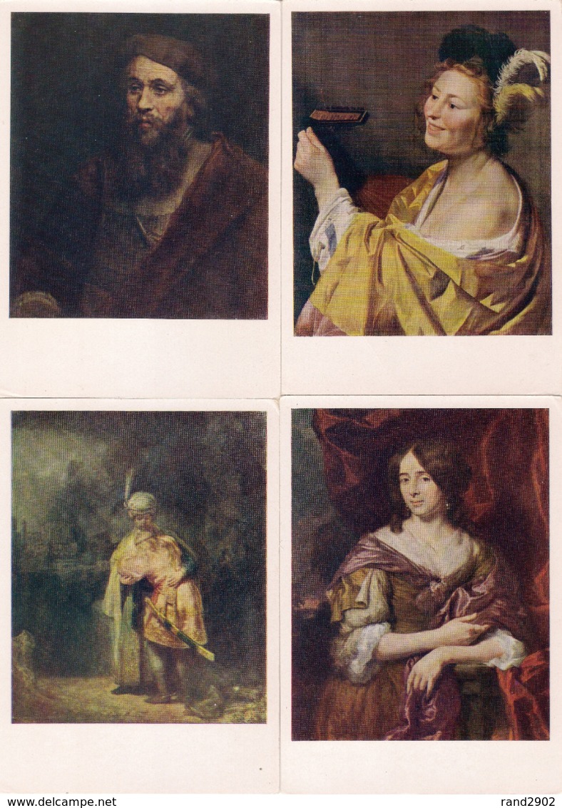 Rembrandt. His Predecessors And Students Postcards Set 20 Pcs + Folder USSR 1963 - 5 - 99 Karten