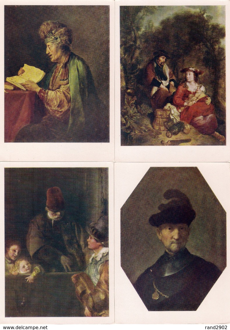 Rembrandt. His Predecessors And Students Postcards Set 20 Pcs + Folder USSR 1963 - 5 - 99 Karten