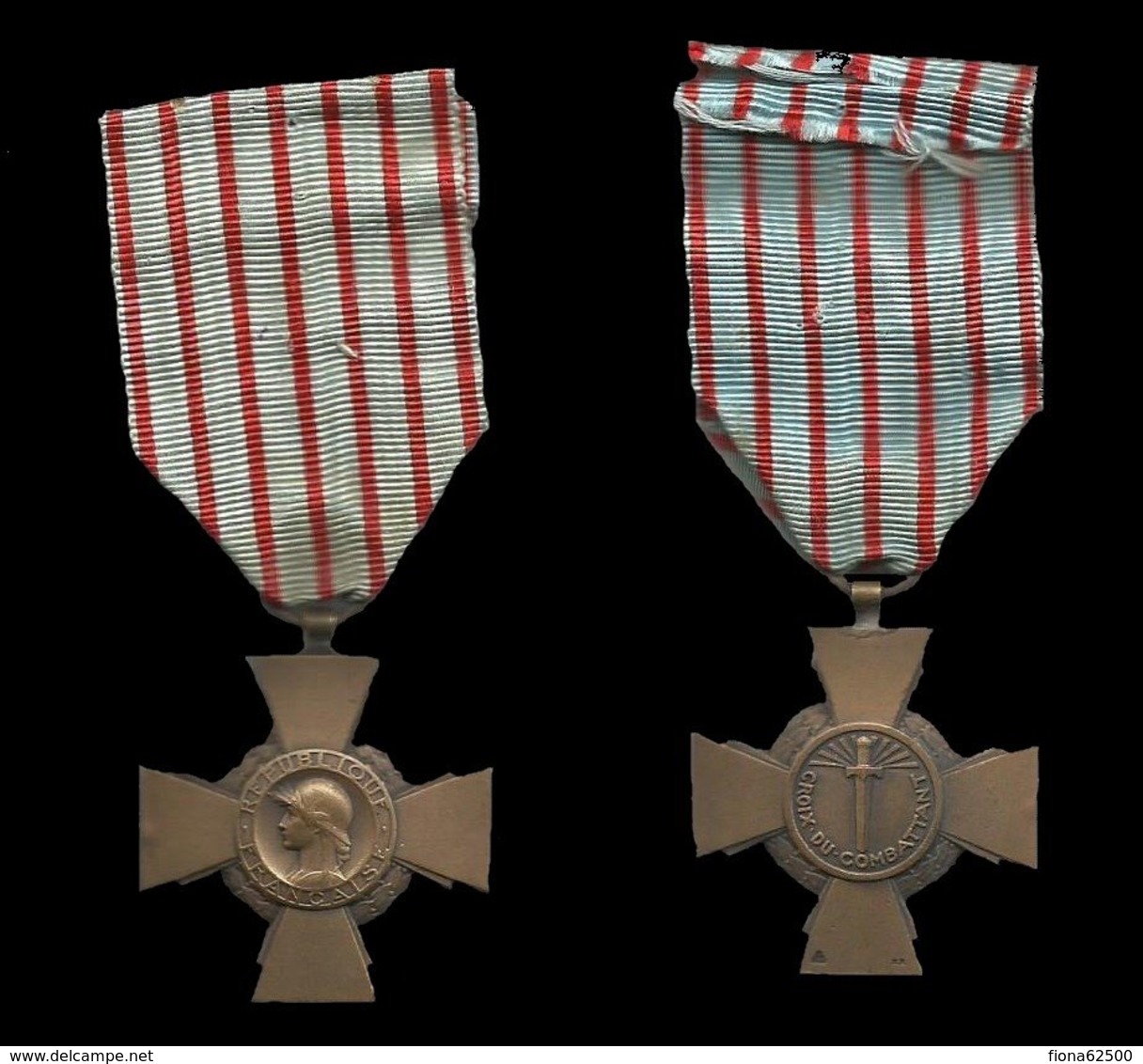 MEDAILLE MILITAIRE DE LA CROIX DU COMBATTANT . - France