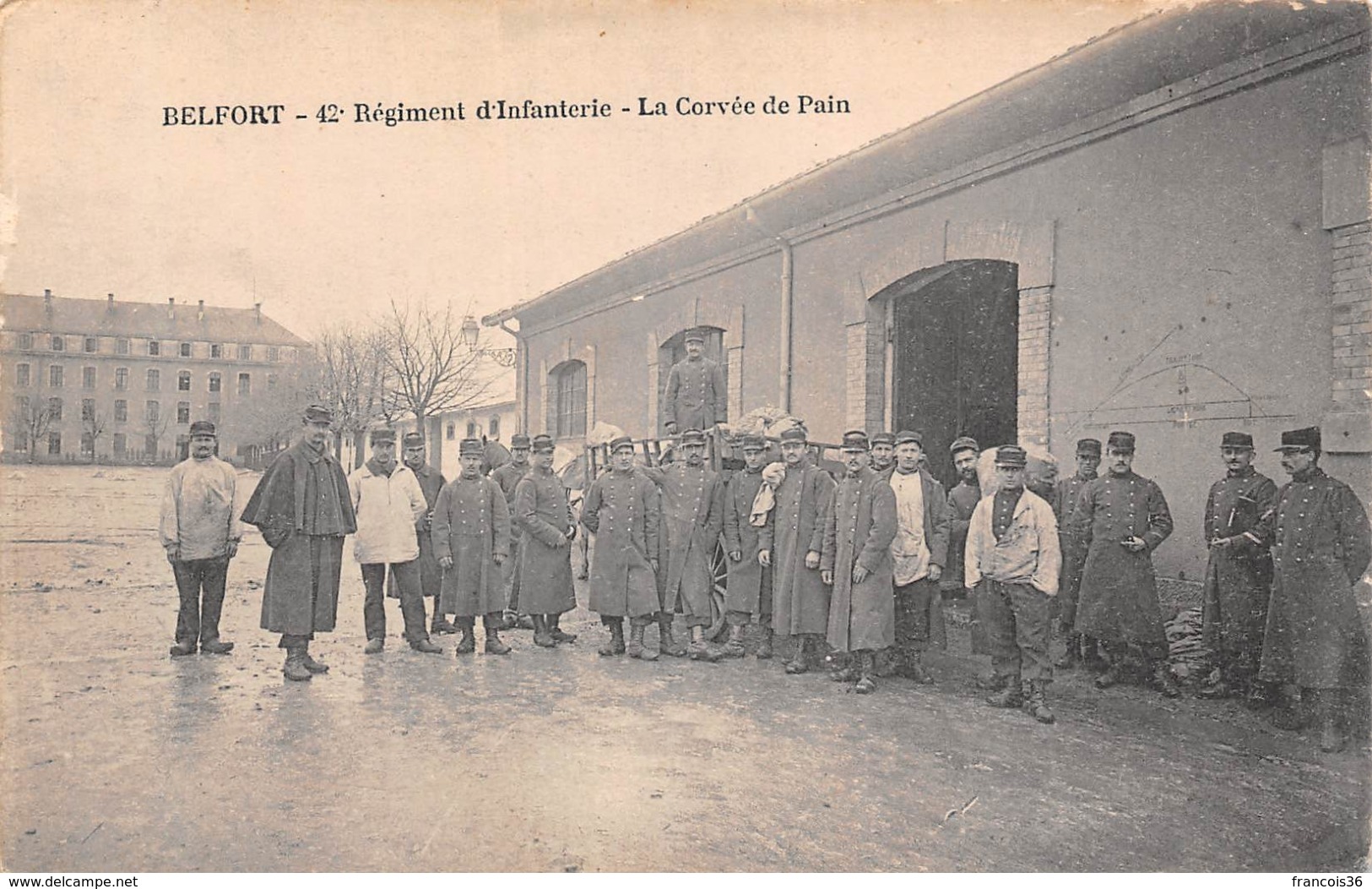 Belfort (90) - 42e Régiment D'Infanterie - La Corvée De Pain  - 1915 - Belfort - City