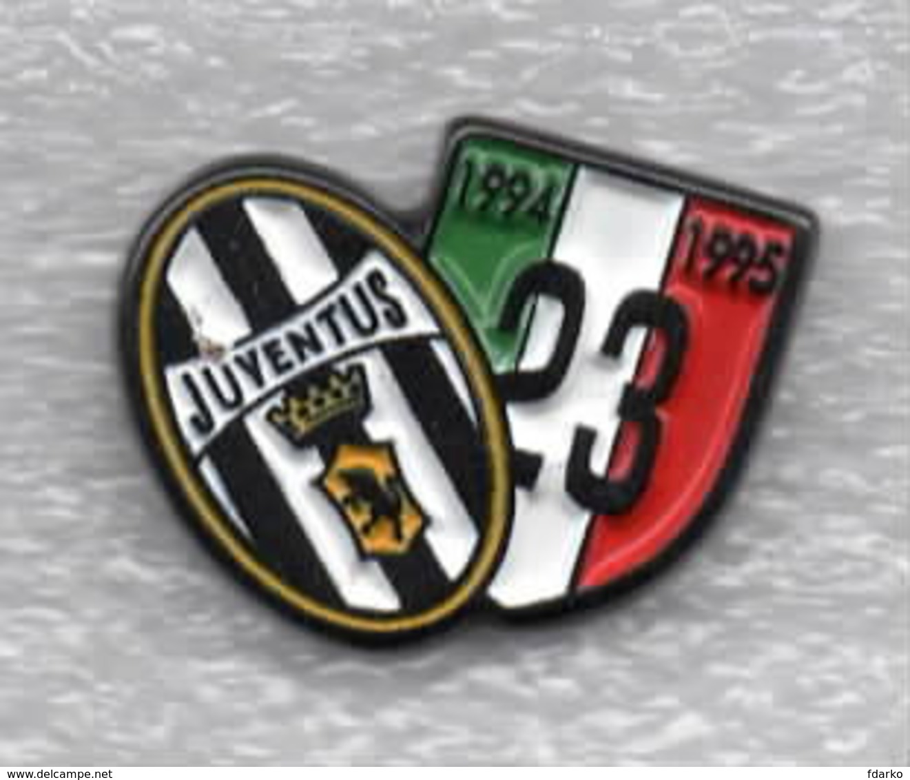 Juventus Torino Calcio Scudetto 23° Ufficiale Giemme Juve Torino Soccer Pins Spilla Italy Toro Granata - Calcio