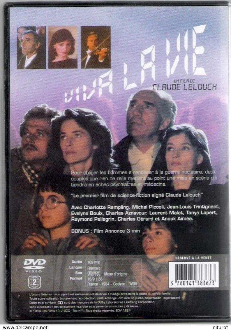 Lot 4 DVD Claude LELOUCH : LE COURAGE D'AIMER -TOUT çA POUR çA - ROBERT ET ROBERT - VIVA LA VIE