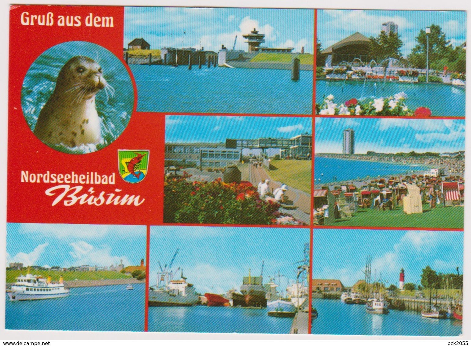 Büsum Nordseeheilbad Gelaufen 1990 AK93 - Büsum