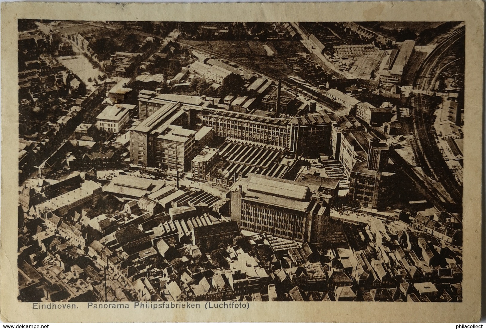 Eindhoven // Luchtfoto Panorama Philips Fabrieken  1930 - Eindhoven