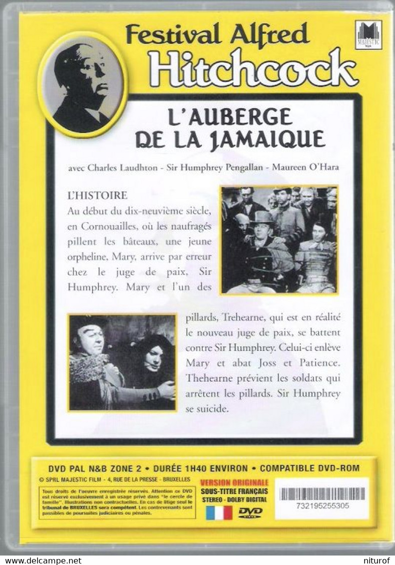 Lot 4 DVD ALFRED HITCHCOCK : FRENZY - L'AUBERGE DE LA JAMAÏQUE - NUMERO 17 - L'INCONNU DU NORD EXPRESS - - Comedy