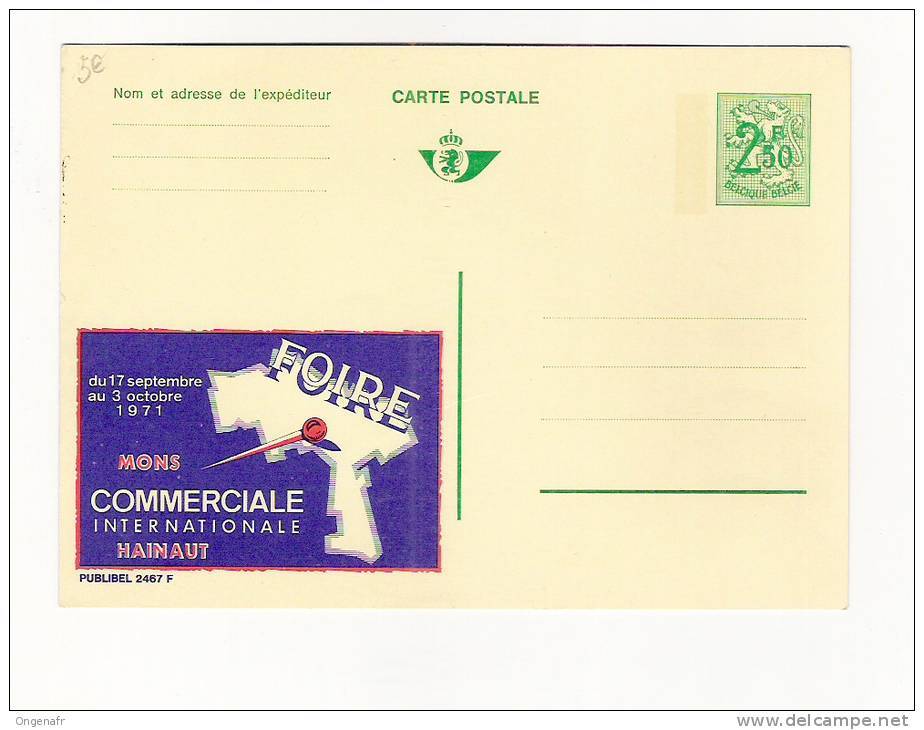 Publibel Neuve N° 2467 (FOIRE Commerciale Int.  à MONS En 1971) - Publibels