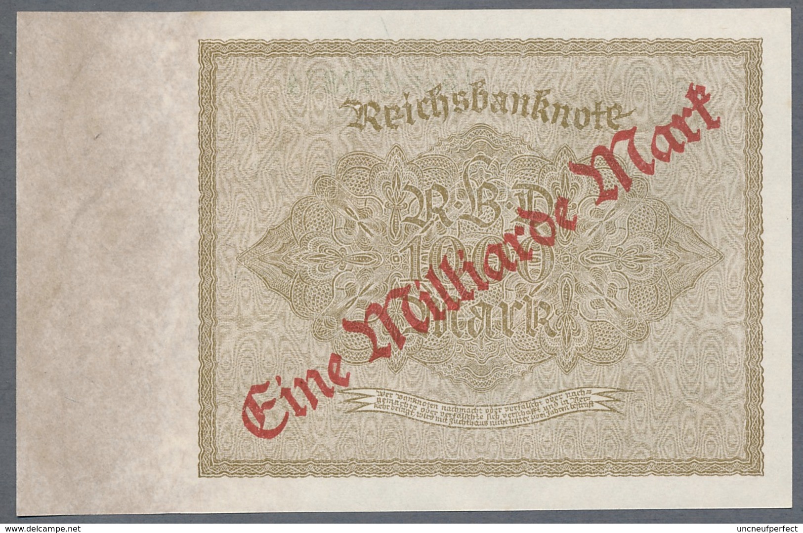 P113a Ro110b DEU-126b 1 Milliard Mark 15.12.1922 UNC NEUF - 1 Miljard Mark