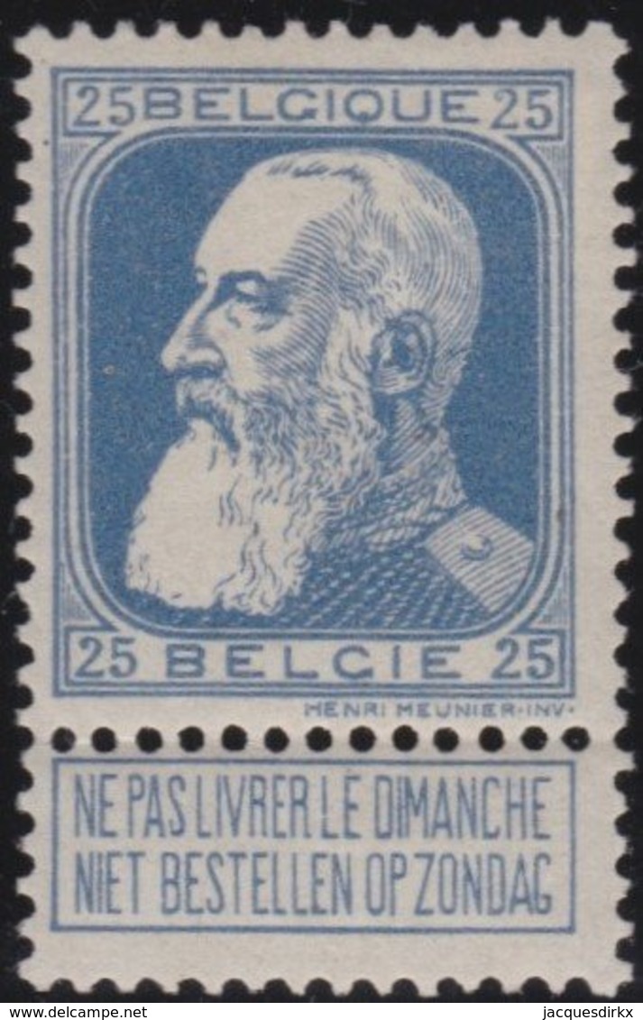 Belgie    .    OBP   .     76   .     **  .    Postfris ZONDER  Charnier    .  / .  Neuf SANS  Charniere - 1905 Grosse Barbe