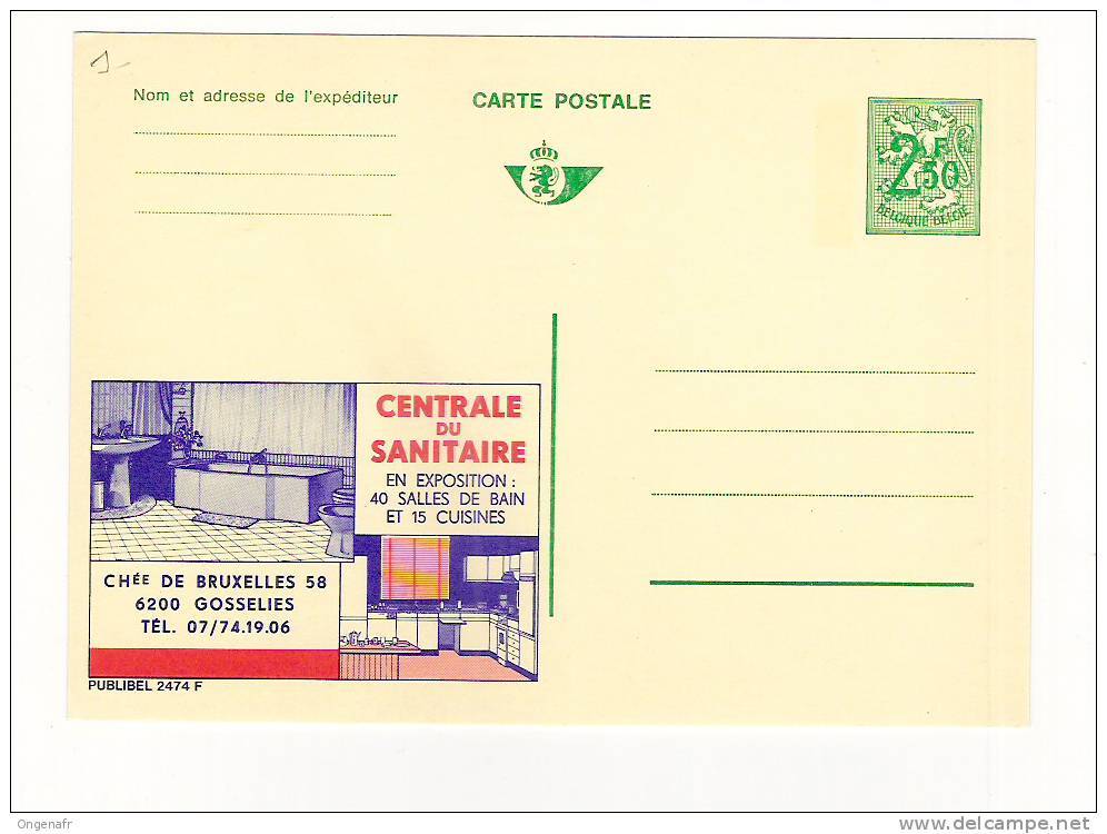 Publibel Neuve N° 2474 (centrale Du Sanitaire  Gosselies) - Publibels