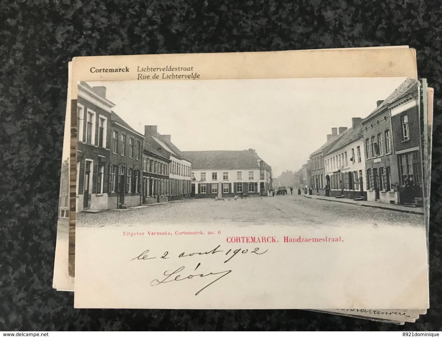 CORTEMARCK Handzaemestraat  ( Kortemark ) - Uitgever Vervaeke - Gelopen 1902 - Kortemark