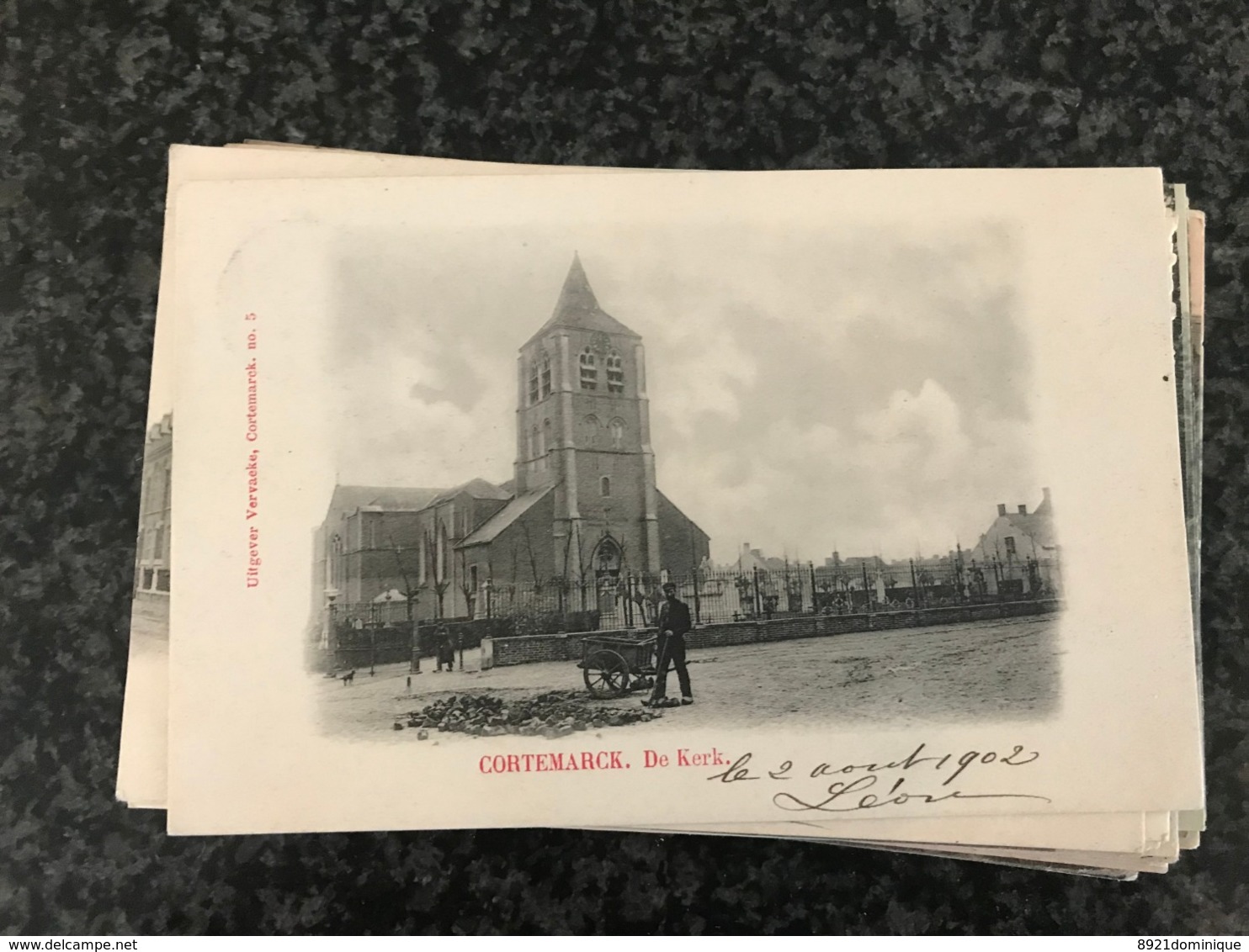 CORTEMARCK De Kerk ( Kortemark ) - Uitgever Vervaecke - Gelopen 1902 - Kortemark