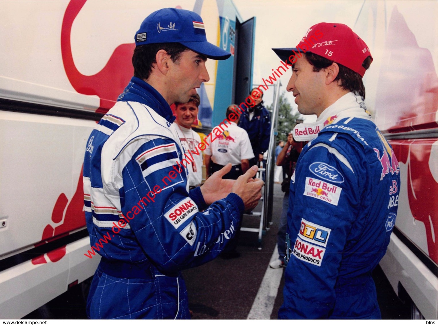 Damon Hill & Heinz-Harald Frentzen 1996 - Original Press Photo - Format 24x17,5cm - Automobile - F1